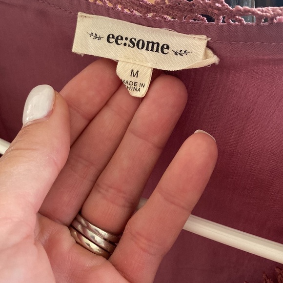 Light plum, size medium, long sleeve blouse by “ee:some”. - Picture 7 of 7